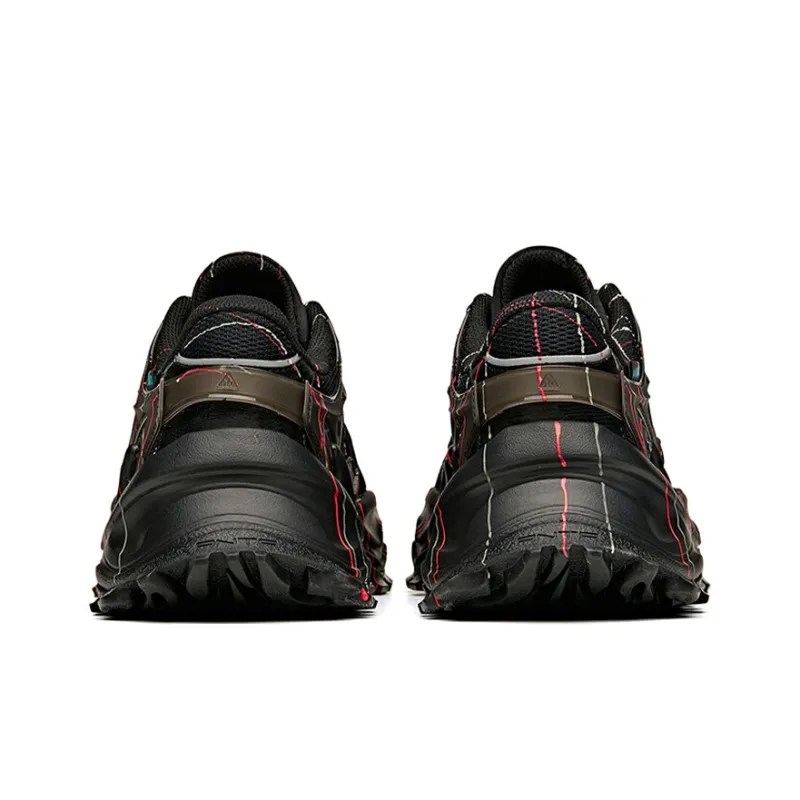 Anta Life Collection Hot Anti Slip Wear Resistant Low Top Chunky Sneakers Men's Black Green-3