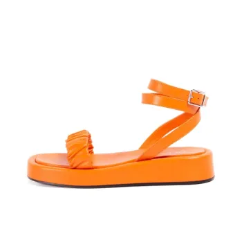 Elleme Chouchou Strap Sandals 3.5cm Women's Orange