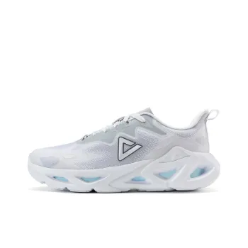 PEAK Wind Cave Anti Slip And Wear Resistant Breathable Low Top Running Shoes Men's White Gray Blue