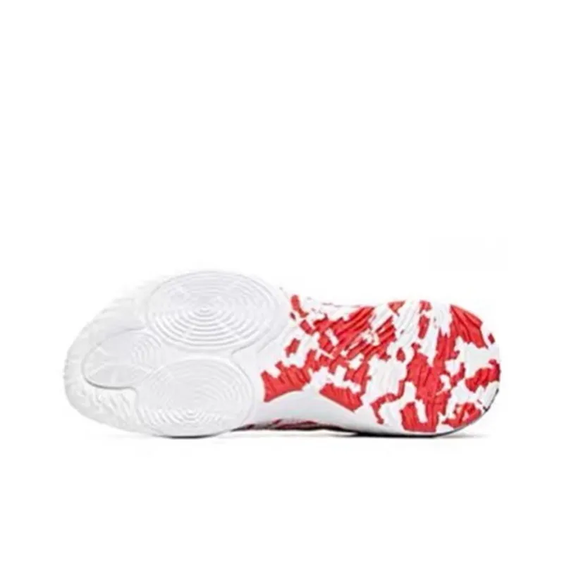 ANTA GH1 Basketball Shoes Men Low Top White/Red/Black-5