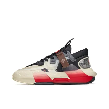 Anta Bastard 3.0 Durable Breathable Low Top Skateboard Shoes Yellow Gray