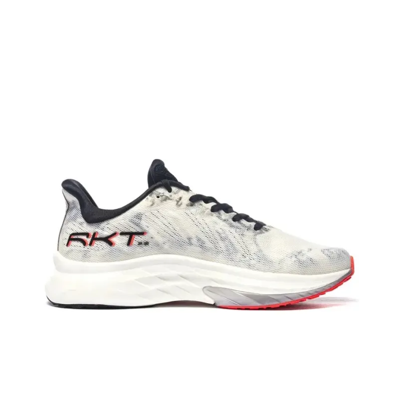 Anta Rocket 3.0 Anti-Slip Wear-Resistant Low-Top Long Distance Running Running Shoes Men's White Black-1