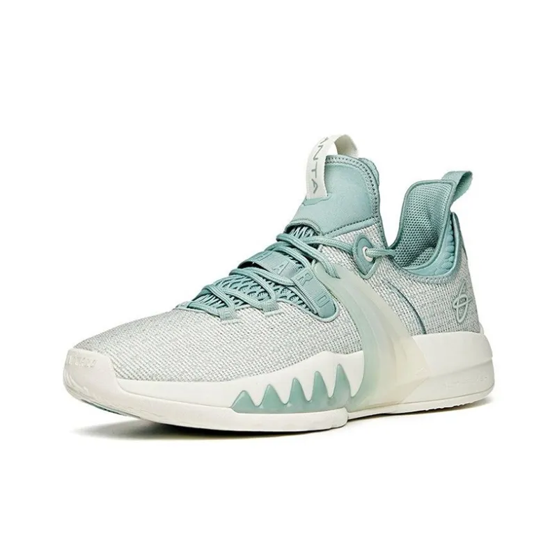 Anta GH2 Home Cushioned Slip Resistant Low Top Performance Basketball Shoes Men's Light Smoke Green-1