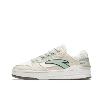 Anta Street Naughty Lite Wear-Resistant Balance Low-Top Skateboard Shoes Women's White Beige Green