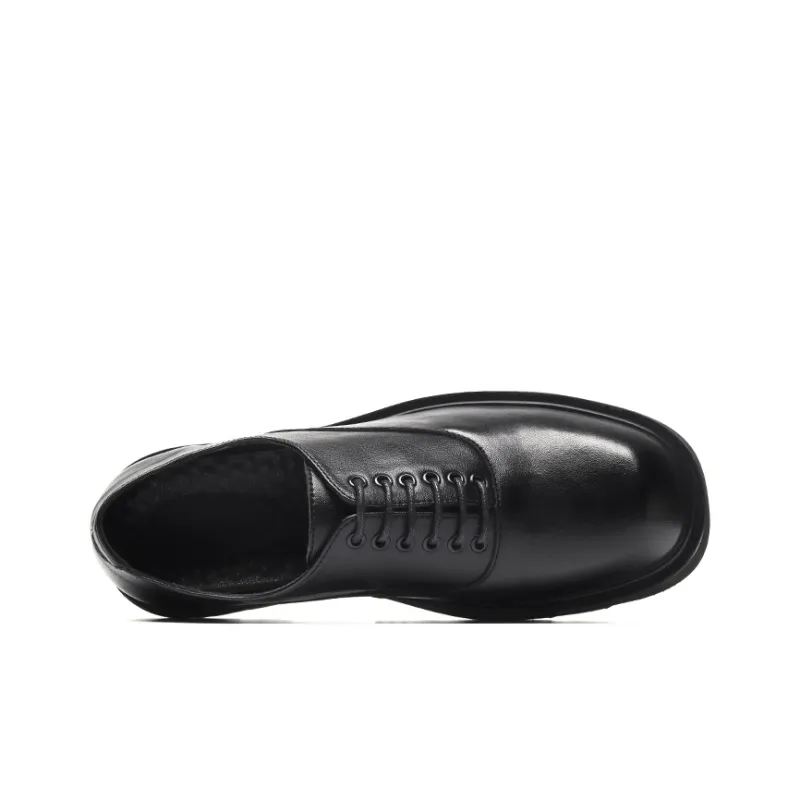 Beidouniao Men's Casual Shoes Men Low Top Black-5