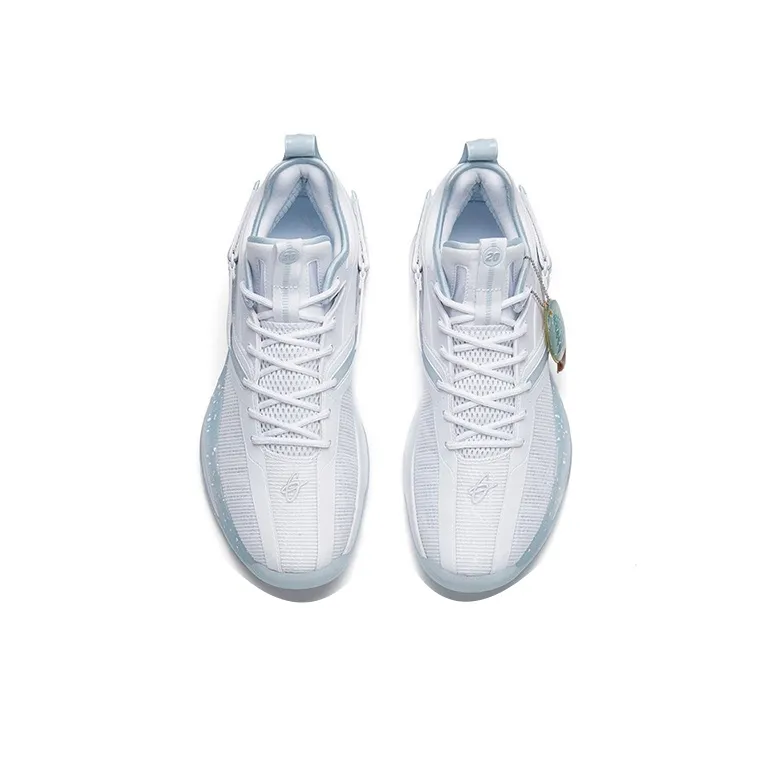 Anta GH3 Gordon Hayward Low Top Performance Basketball Shoes Men's White Blue POIZON Box Edition-5