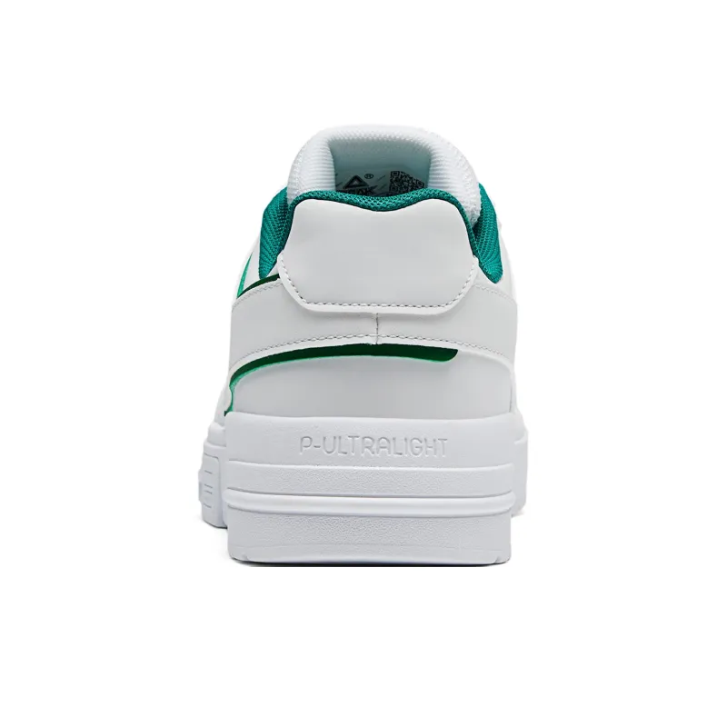 PEAK Classic Heritage Low Top Skateboard Shoes Women's White Green-4