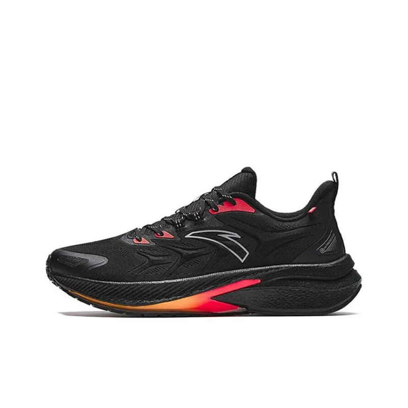 Anta Rocket 5.0 Anti Slip Wear Resistant Low Top Training Running Shoes Men's Black Red-0