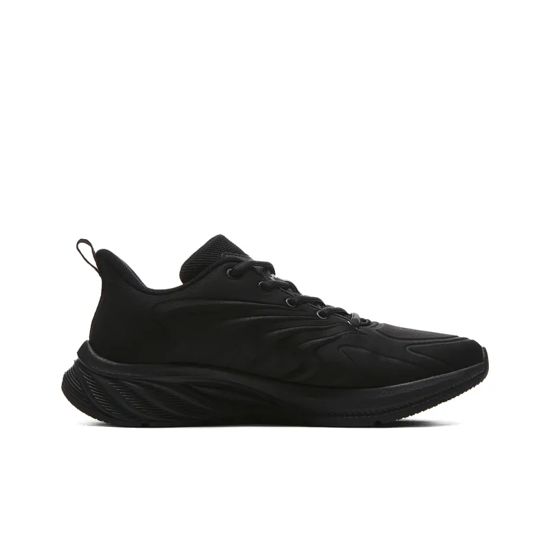 PEAK Wear resistant And Lightweight Low Top Running Shoes Women's All Black-1