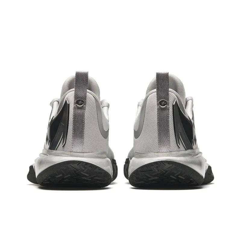 Anta GH5 Cushioning Rebound Low Top Basketball Shoes Men's Silver Black-4