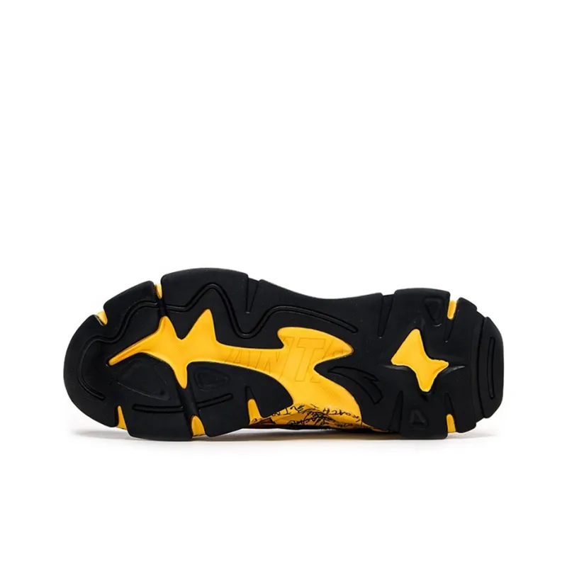 Anta Millennium 3.0 Low Top Running Shoes Men's Black Yellow-4