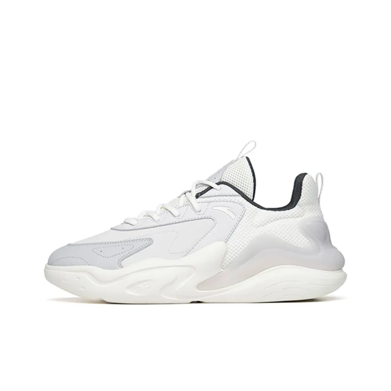 Anta Chao Worship 3.0 Low Top Sports Casual Shoes Men's Gray White-0