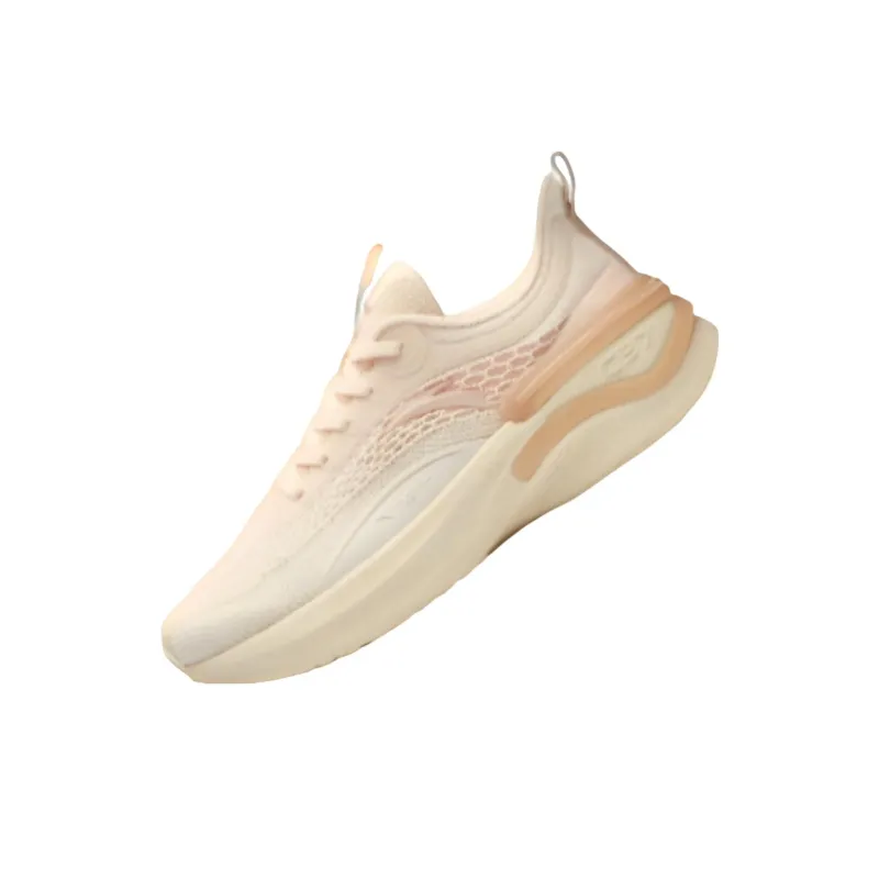 Anta C37 Series Chasing Waves Breathable Low Top Running Shoes Women's White Pink-1