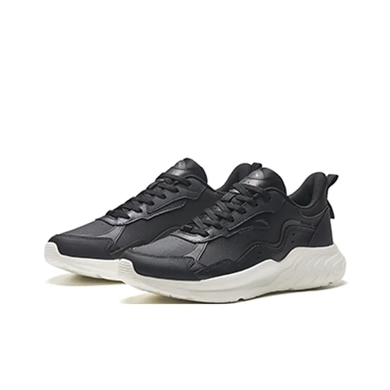 Anta The City Abrasion Resistant, Breathable, Lightweight Low Top Casual Shoes Men's Black-2