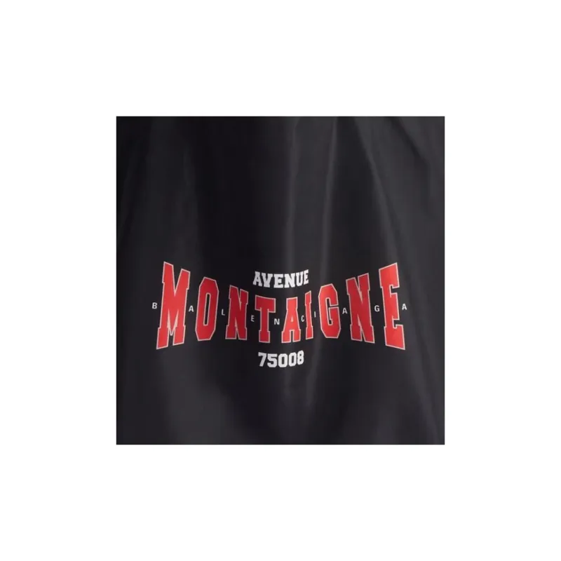 Balenciaga Polyamide Tote Bag Shopping Bag Handbag Shoulder Bag Unisex Black & Red-4