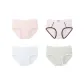 D Set-Macaron Color Block-Pink+Light Purple+Blue+Green