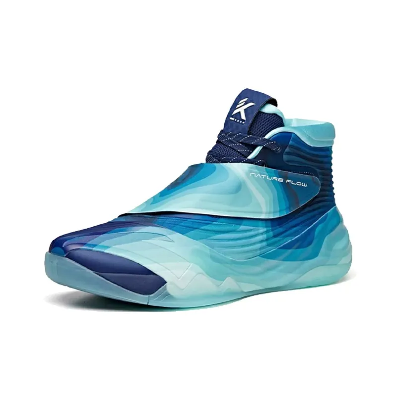 Anta KT6 KT 'Water Rhyme' Slip-Resistant Cushioning Wear-Resistant High-Top Performance Basketball Shoes Blue-1