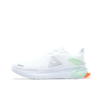 PEAK Porcelain Shadow Cushioned Slip Resistant Abrasion Resistant Low Top Casual Running Shoes Men's White Light Green