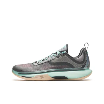 Anta GH5 Cushioning Rebound Low Top Basketball Shoes Men's Gray Blue