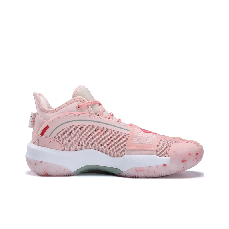 PEAK State Extremely Large Triangle 1.0 Basketball Shoes Women's High Top Blossom Pink-1