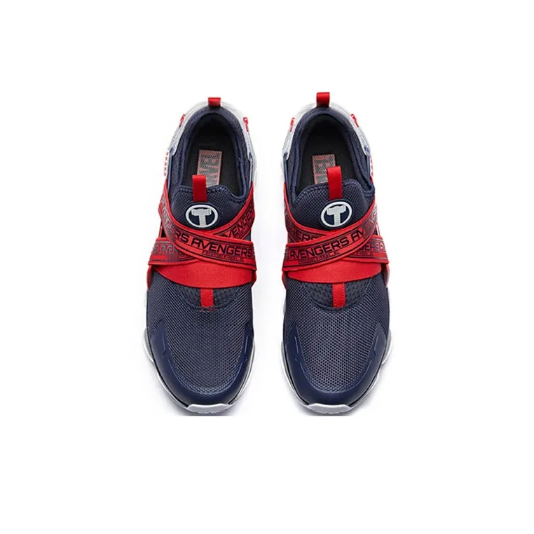 MARVEL x Anta SEEED Anti Slip Wear Resistant Low Top Running Shoes Men's Blue Red-3