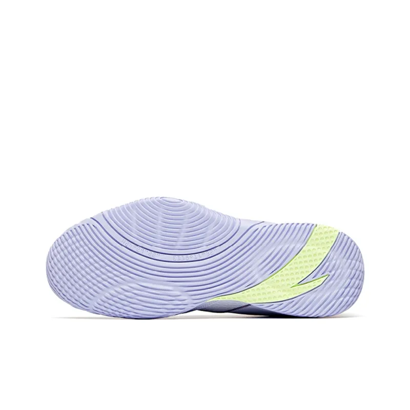 ANTA UFO3.0 Basketball Shoes Men Mid Top Light Purple/Sprout Green-4