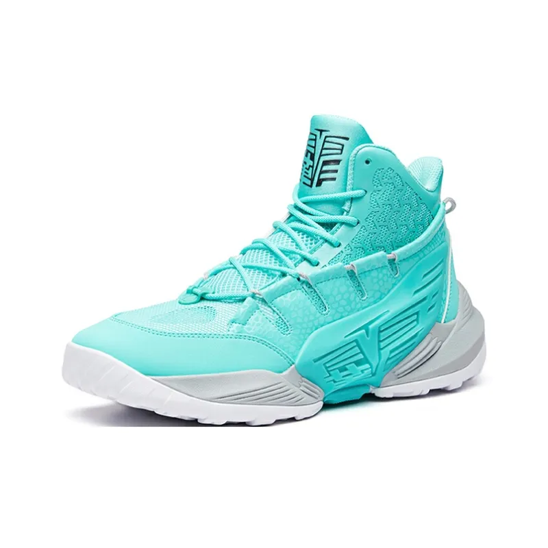Anta Tyrannical High-Top Basketball Shoes Men's Lake Blue-1
