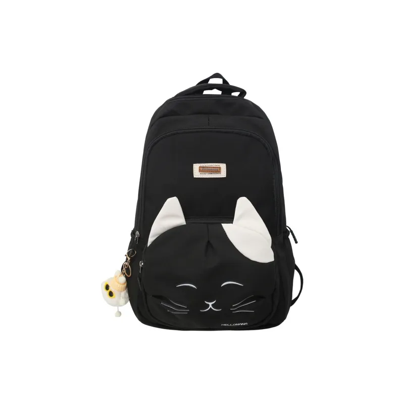 Cwatcun Nylon Backpack Unisex Blue/Pink/White/Black-12