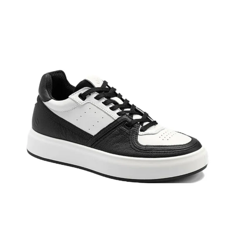 Ecco Street ACE Low-Top Skateboard Shoes Women's -Colors: Black/Gray/White-3