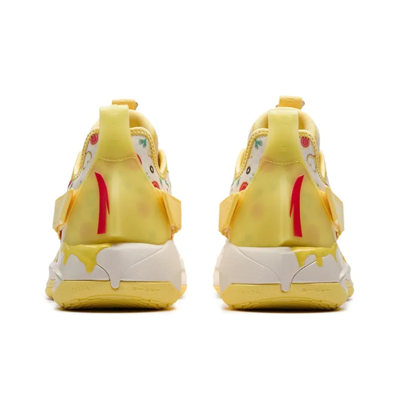 Anta GH3 Gordon Hayward Cushioning Support Low-Top Performance Basketball Shoes Men's White Yellow Red-3