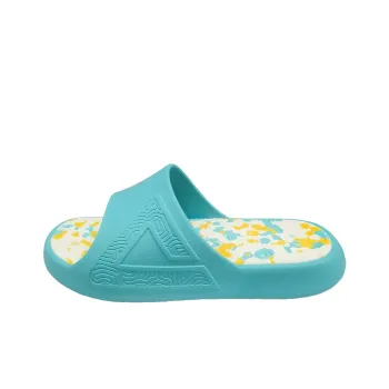 PEAK State Pole Guochuang Slippers EVA Totem Graffiti Slip-Resistant Odor-Resistant Slide Slippers Unisex Aurora Blue