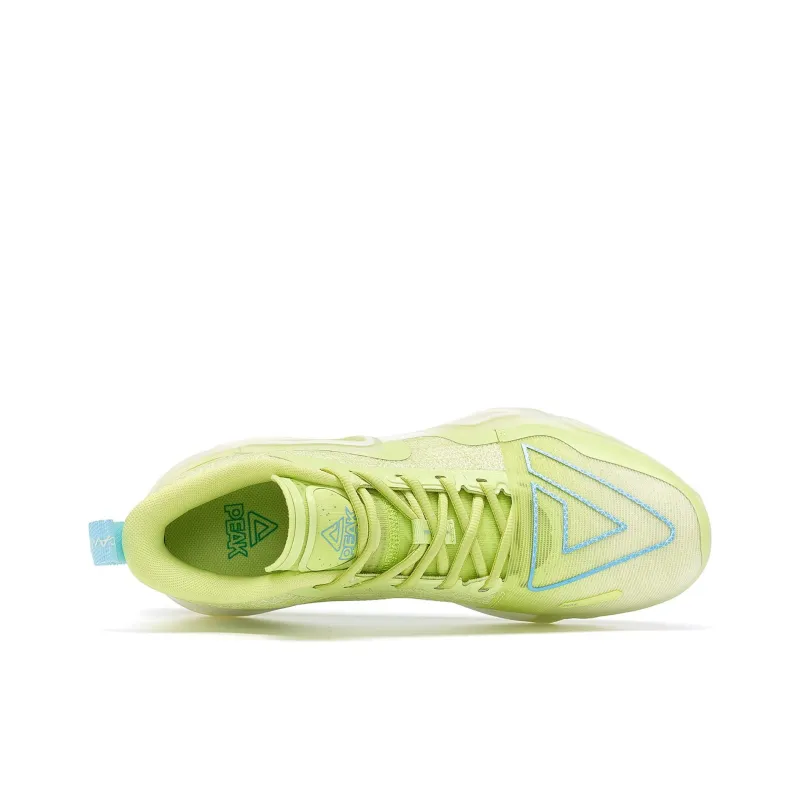 PEAK Surfing The Big Triangle 2.0 Anti Slip Wear Resistant Low Top Basketball Shoes Men's Fruit Green-3