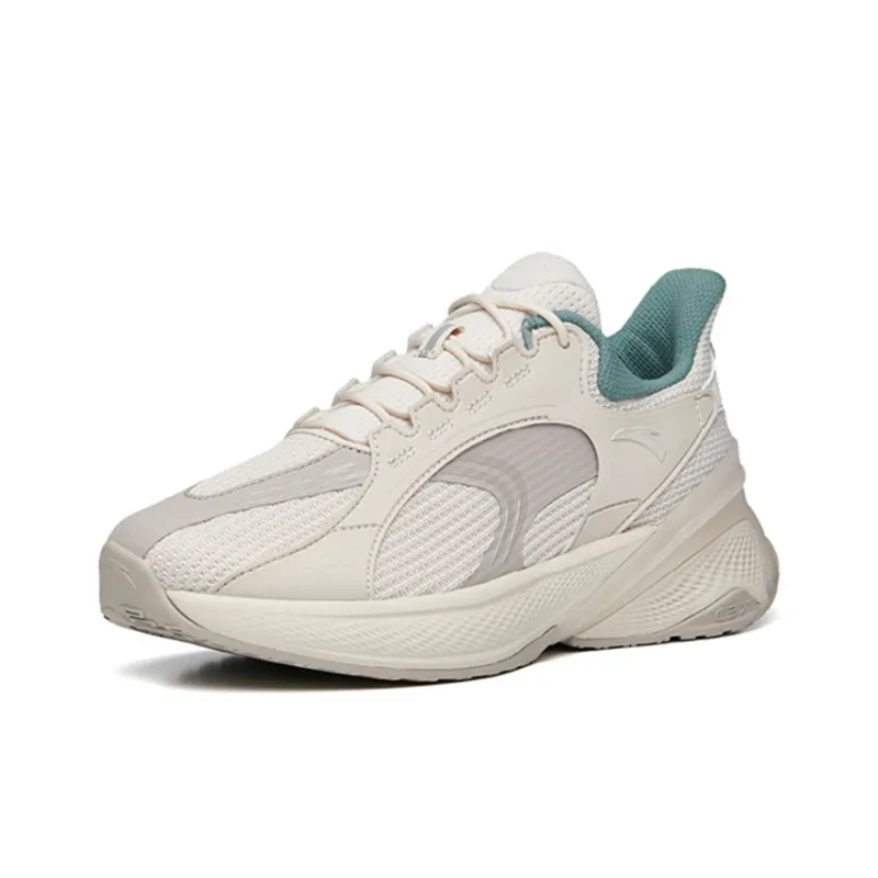 Anta C37 Series Overwhelming Breathable Low-Top Running Shoes Women's Gray Green-2