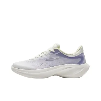 Anta Leaf 4.0 Anti Slip Wear Resistant Low Top Running Shoes Women's White Purple