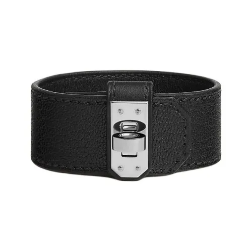 HERMES Goatskin Bangles Women's Black