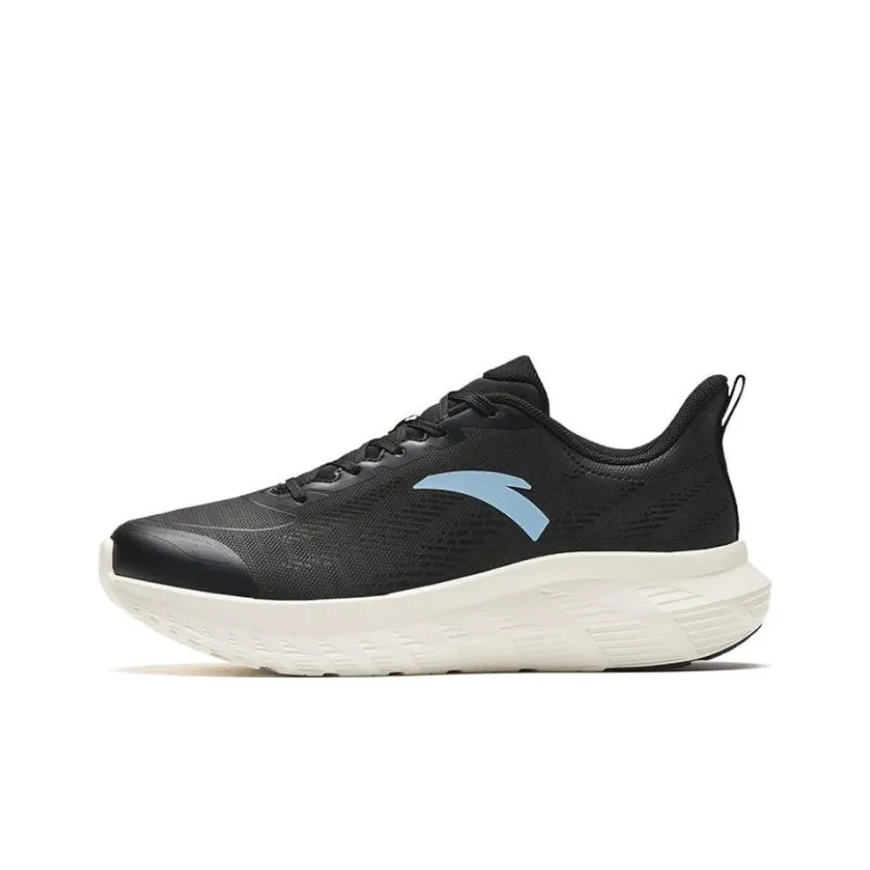 Anta Light Cloud Cushioning Wear Resistant Low Top Running Shoes Women's Black-0