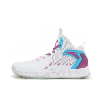 Anta KT2 KT Cushioning Anti Slip And Wear Resistant Low Top Performance Basketball Shoes White Red Blue
