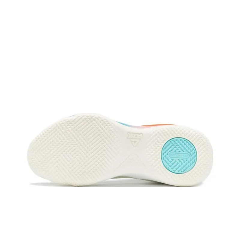 PEAK Surfing The Big Triangle 2.0 Basketball Shoes Men Mid Top White/Beige/Blue/Pink-5