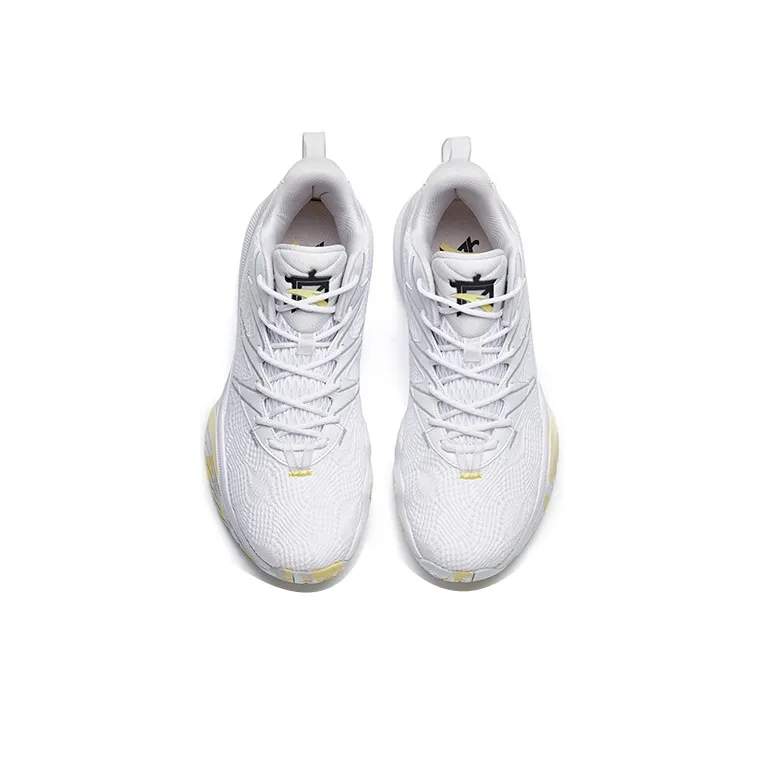 ANTA The Dagger 5 Basketball Shoes Men Low Top ANTA White/Light Silver Gray/Cornsilk-2