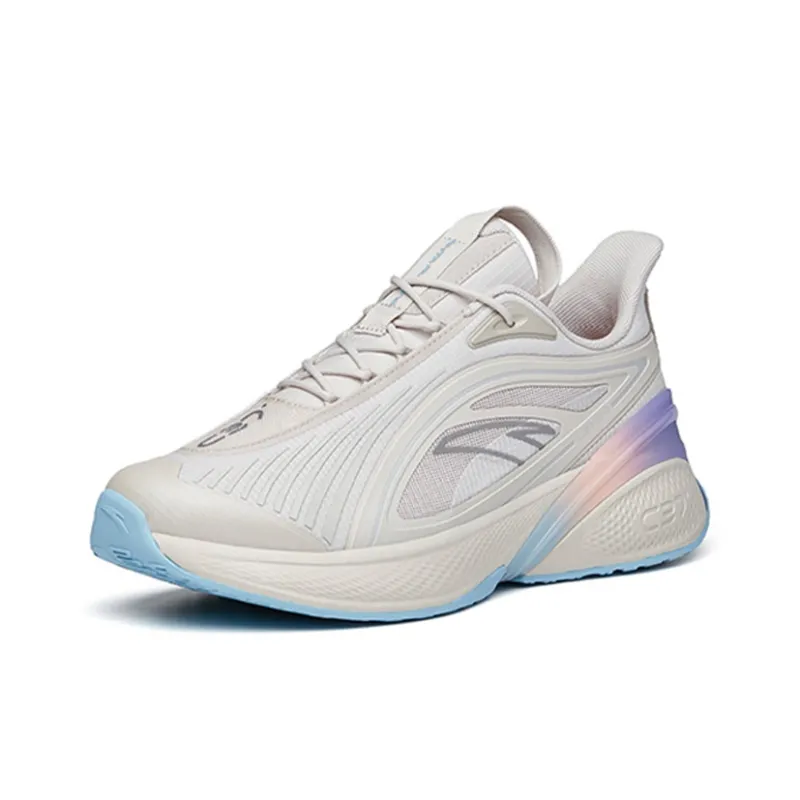 Anta C37 2.0 Cushioned Slip-Resistant Abrasion-Resistant Breathable Low-Top Running Shoes Men's Gray Blue-2