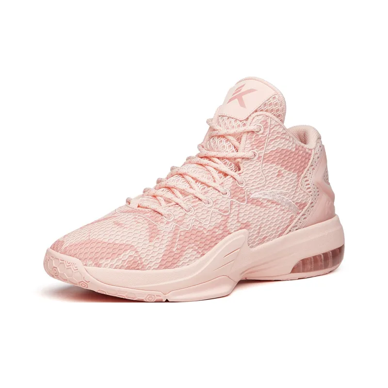Anta KT3 KT3 Cushioning Wear-Resistant Mid-Top Performance Basketball Shoes Men's Pink-1