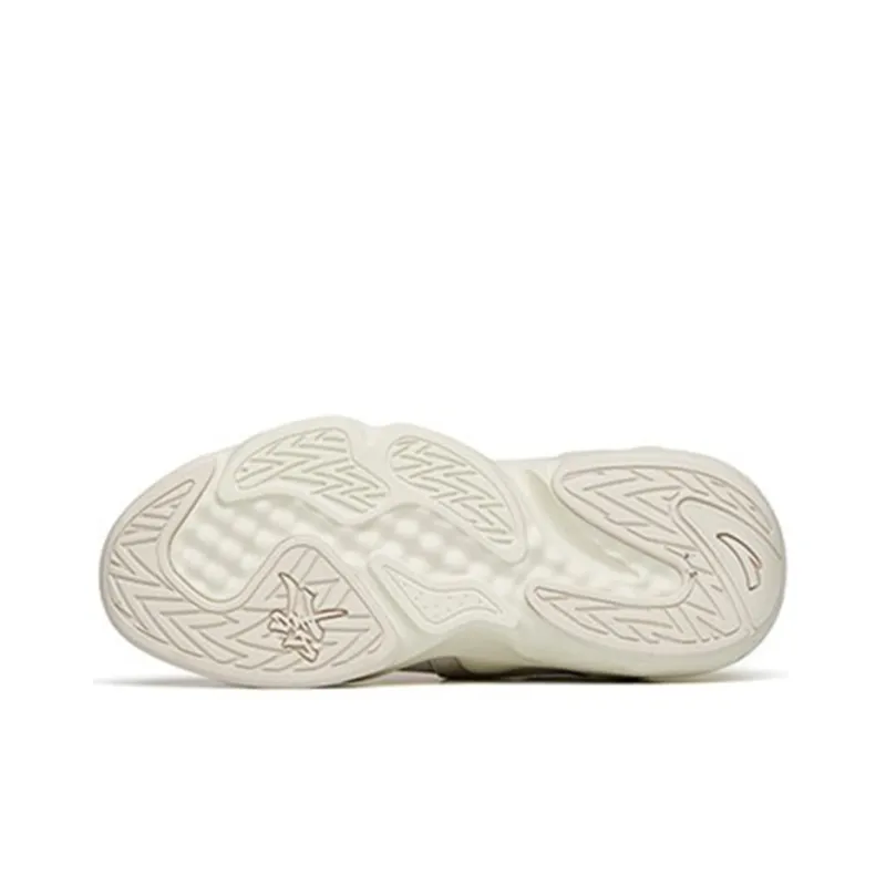 Anta Bastard Peak Lightweight And Wear resistant Low Top Sports Casual Shoes Men's Gray White-5