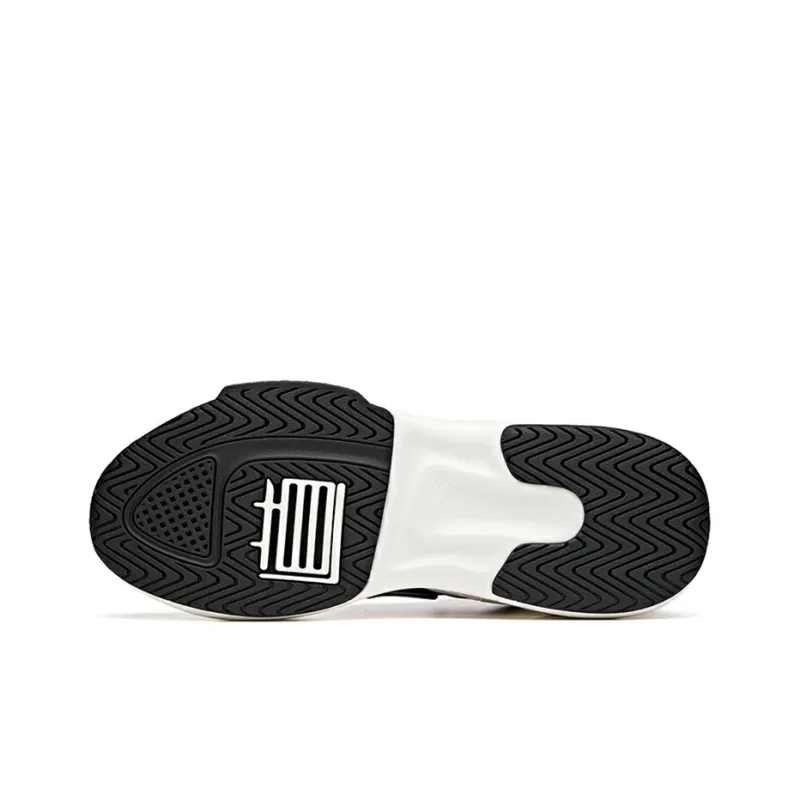 Anta Bastard 2.0 Durable Breathable Low-Top Skateboard Shoes Men's White-4