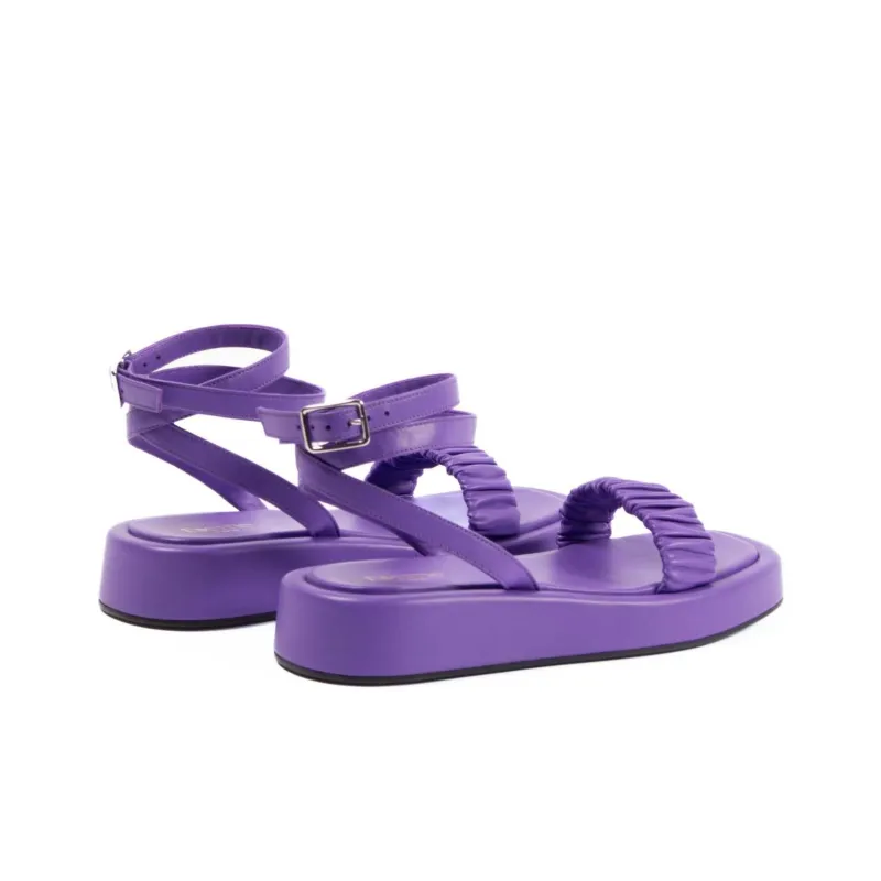 Elleme Chouchou One Strap Sandals 3.5cm Women's Purple-3
