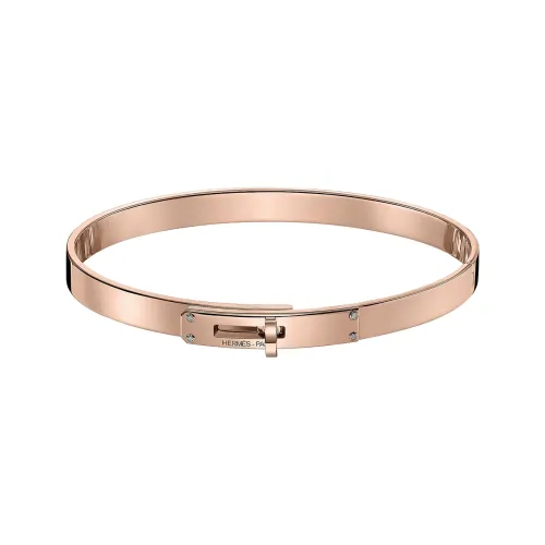 HERMES Kelly Bangles Women's Rose Gold