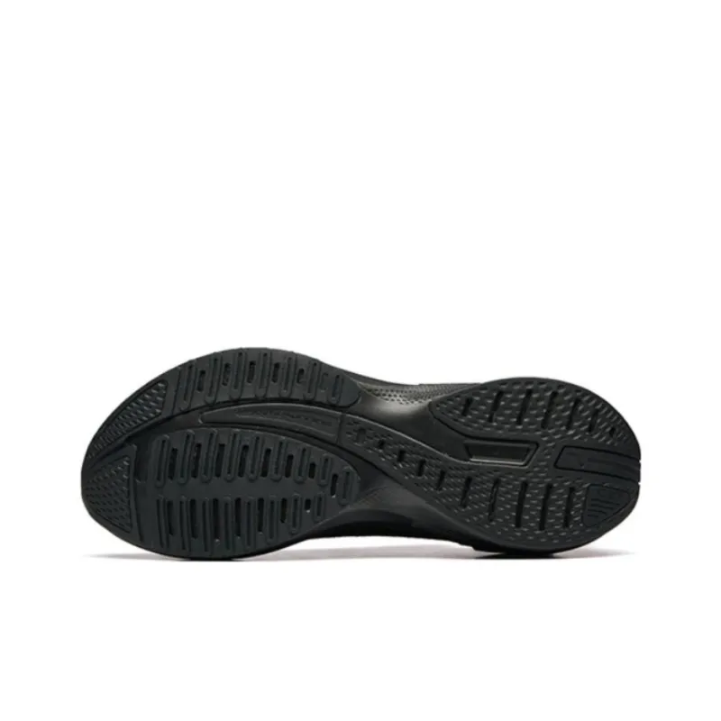 Anta C37 Series Drifting Breathable Low Top Running Shoes Women's Black White-3