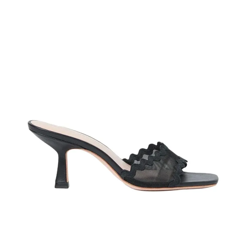 Loeffler Randall Slide Slippers 7cm Women's Black-1