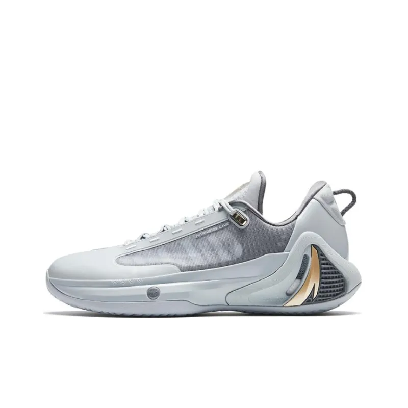 ANTA GH4 Basketball Shoes Men Low Top Gray-0