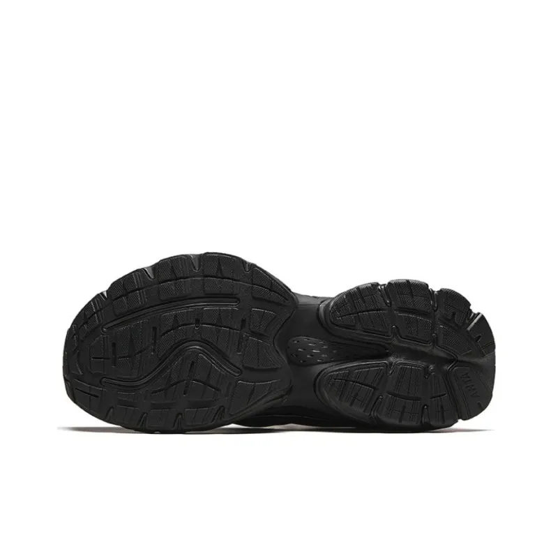 Anta Star Moon Series Cushioning Wear Resistant Low Top Chunky Sneakers Men's Black-4