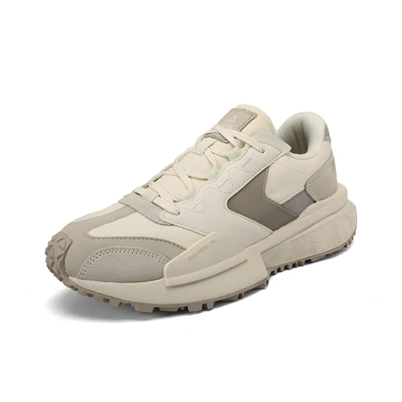 PEAK 70S Taichi Wear-Resistant Slip-Resistant Low-Top Casual Shoes Women's Ecru-2